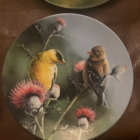 Collector plates Encyclopedia Britannica Birds of your Garden set of 4 - Picture 5 of 9